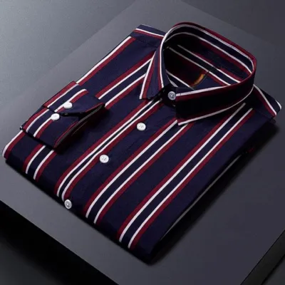 Men's Full Sleeve Slim Fit Cotton Check Shirt, 6 Colours