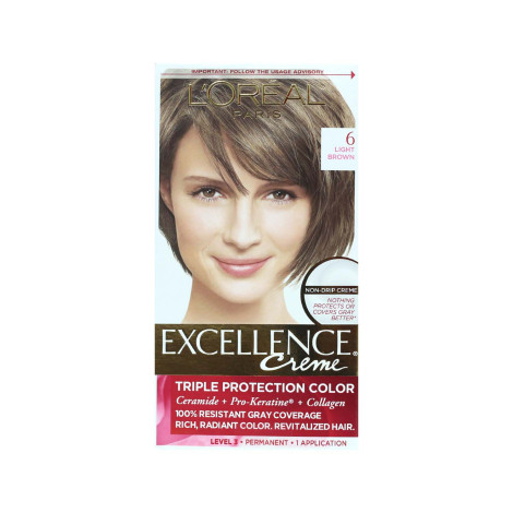 L'Oreal Excellence হেয়ার কালার, শেড 6 Light Brown