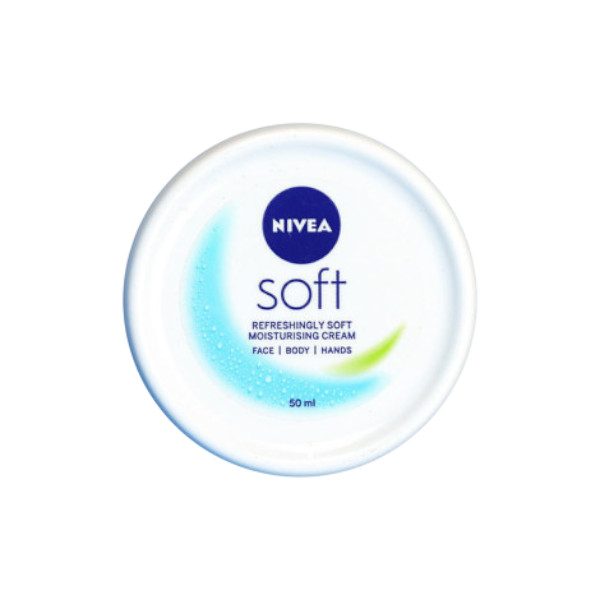 Nivea Refreshingly Soft Moisturizing Face Body Hands Cream 50ml (Egypt)