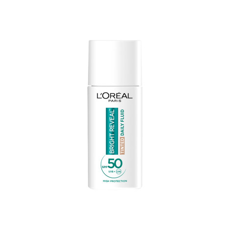 L'Oreal ব্রাইট রিভিল ডেইলি ফ্লুইড টিন্টেড গ্লো SPF50+ 50ml