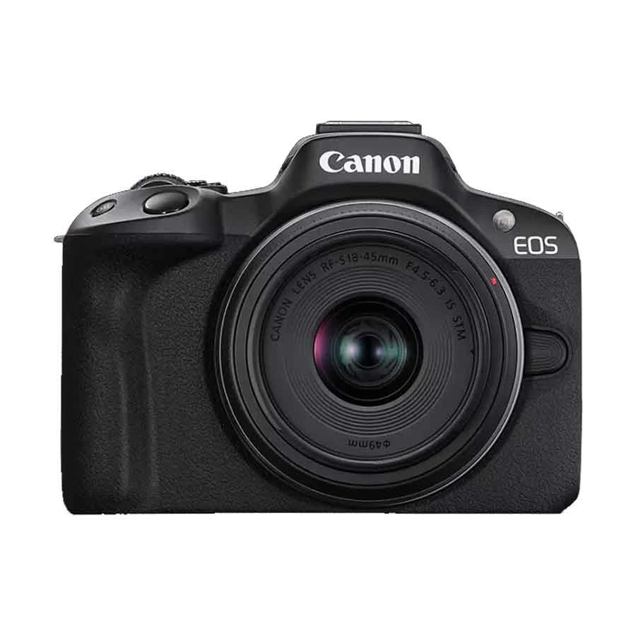 Canon EOS R50 Mirrorless Camera with RF-S 18-45mm IS STM Lens Black