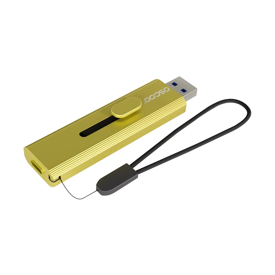 Oscoo T10 1TB USB Type-A & Type-C OTG Gold Portable External SSD