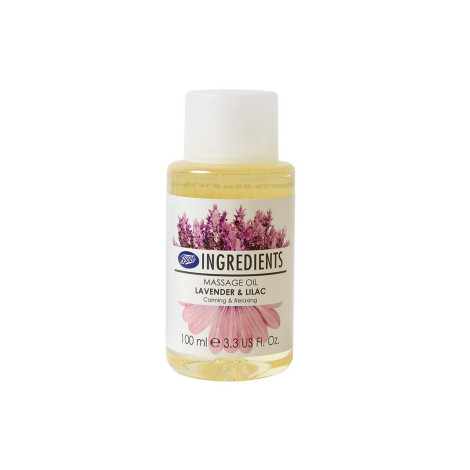 Boots Ingredients ল্যাভেন্ডার ও লাইলাক ম্যাসাজ অয়েল 100ml