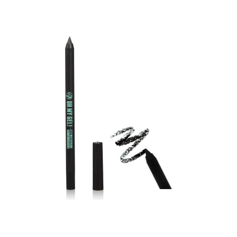 W7 Oh My Gel! ওয়াটারপ্রুফ সফট জেল আইলাইনার - Blackest Black