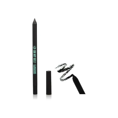 W7 Oh My Gel! ওয়াটারপ্রুফ সফট জেল আইলাইনার - Blackest Black