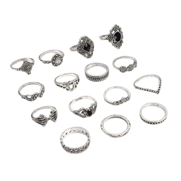 15pcs Ring Set