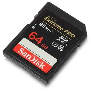 SanDisk 64GB Extreme PRO SDXC UHS-I মেমোরি কার্ড (ক্যামেরার জন্য)