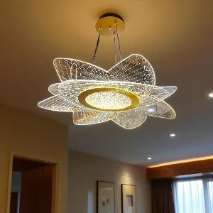 Qulik ফ্লোরেন্স মডার্ন ঝুলন্ত অ্যাক্রিলিক LED সিলিং লাইট (QL-W1114-530)