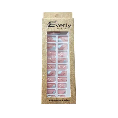 Everly Natural ফেক নেইল 24 পিস - H211