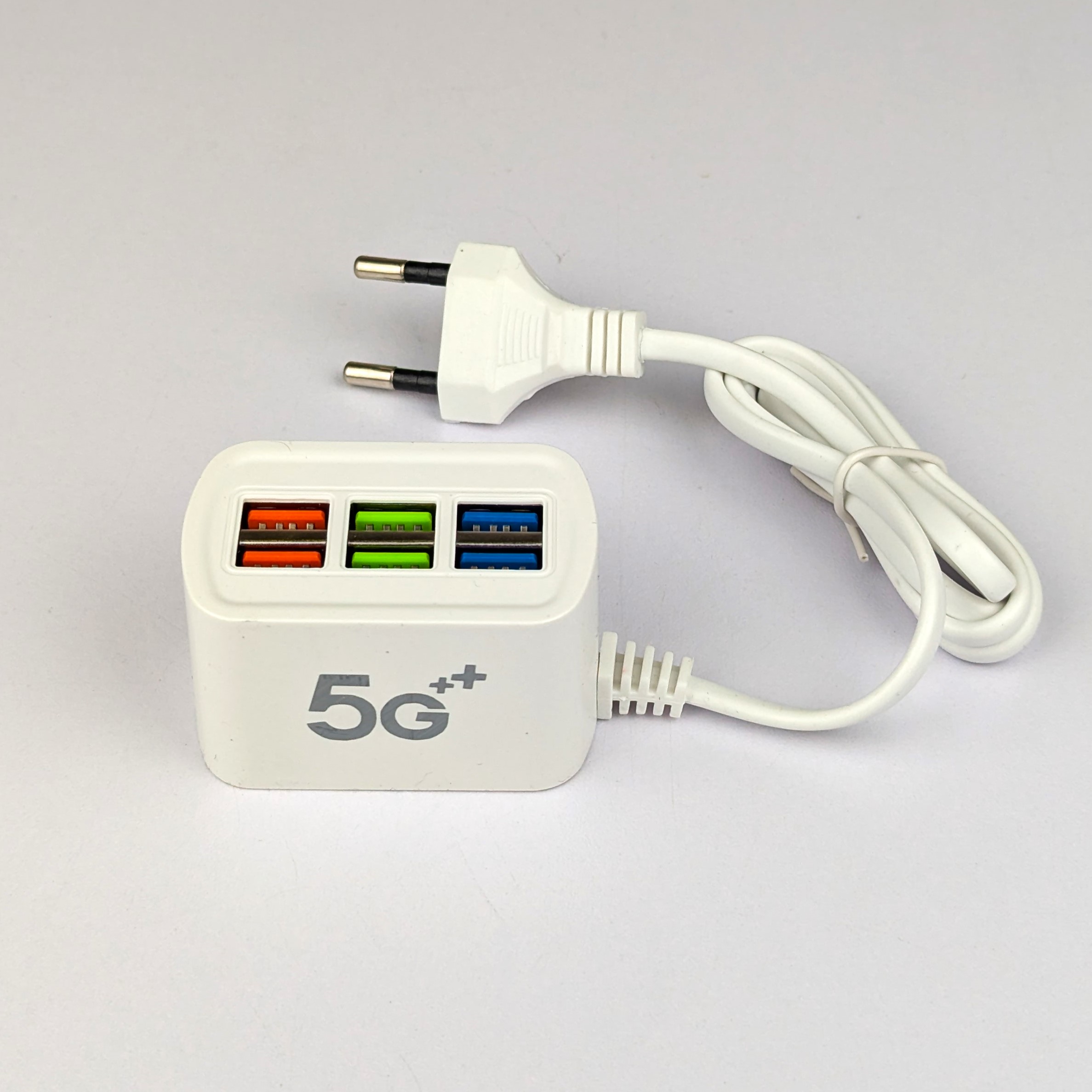 6-in-1 চার্জিং সেট: 6 পোর্ট USB চার্জার ও 3-in-1 ফাস্ট ক্যাবল
