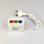 6-in-1 চার্জিং সেট: 6 পোর্ট USB চার্জার ও 3-in-1 ফাস্ট ক্যাবল