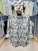 Men's Pure Cotton Double Pocket Summer Shirt, Cup Buttons