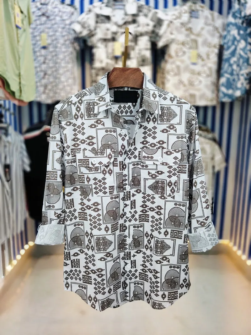 Men's Pure Cotton Double Pocket Summer Shirt, Cup Buttons