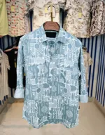 Men's Pure Cotton Double Pocket Summer Shirt, Cup Buttons