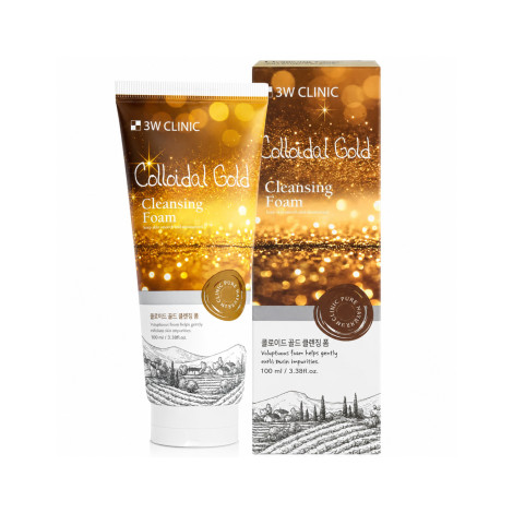 3W Clinic Colloidal Gold Cleansing Foam 100ml (Korea)