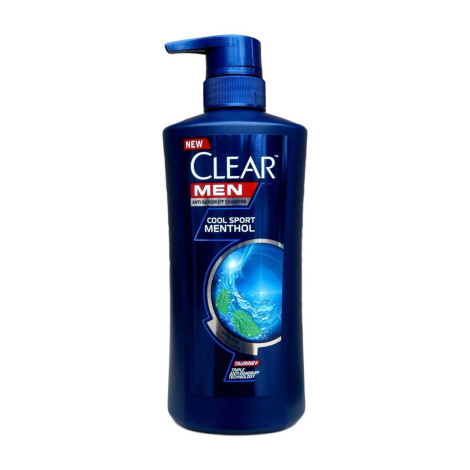 Clear Men Cool Sport Menthol Anti-Dandruff Shampoo 650ml (Thailand)