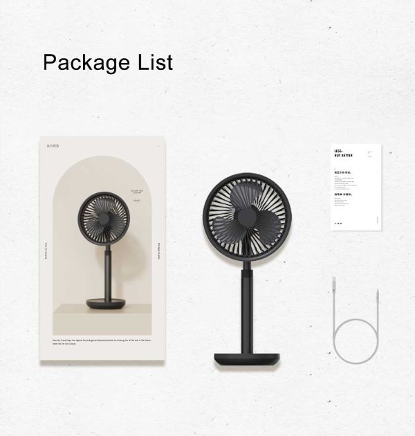Xiaomi SOLOVE F5 Pro Rechargeable Fan 4000mAh with Swing & Extendable
