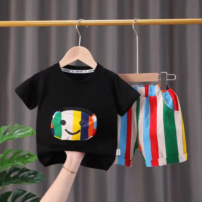 Baby Cotton T-Shirt and Pant Combo Set, 180/190 GSM
