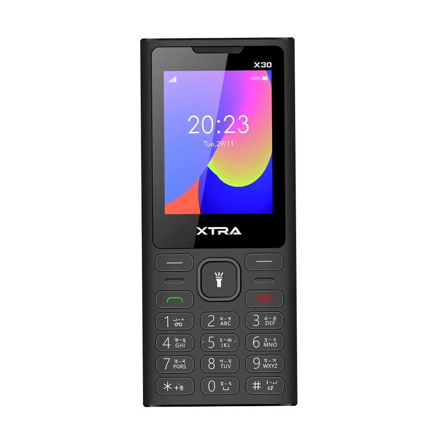 Xtra X30 Black Feature Phone (Dual Sim)