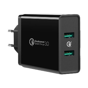Ugreen CD161 36W ডুয়াল USB QC 3.0 চার্জার (2 পিন, EU)