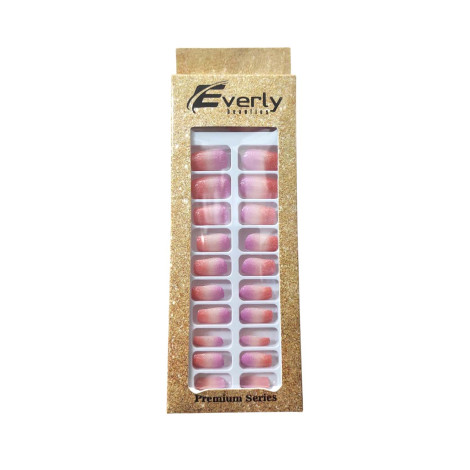 Everly Natural ফেক নেইল 24 পিস - H210