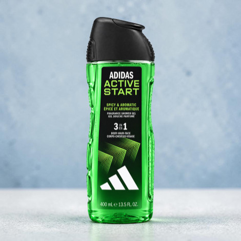Adidas Active Start Spicy & Aromatic 3 In 1 Fragrance Shower Gel 400ml (Spain)