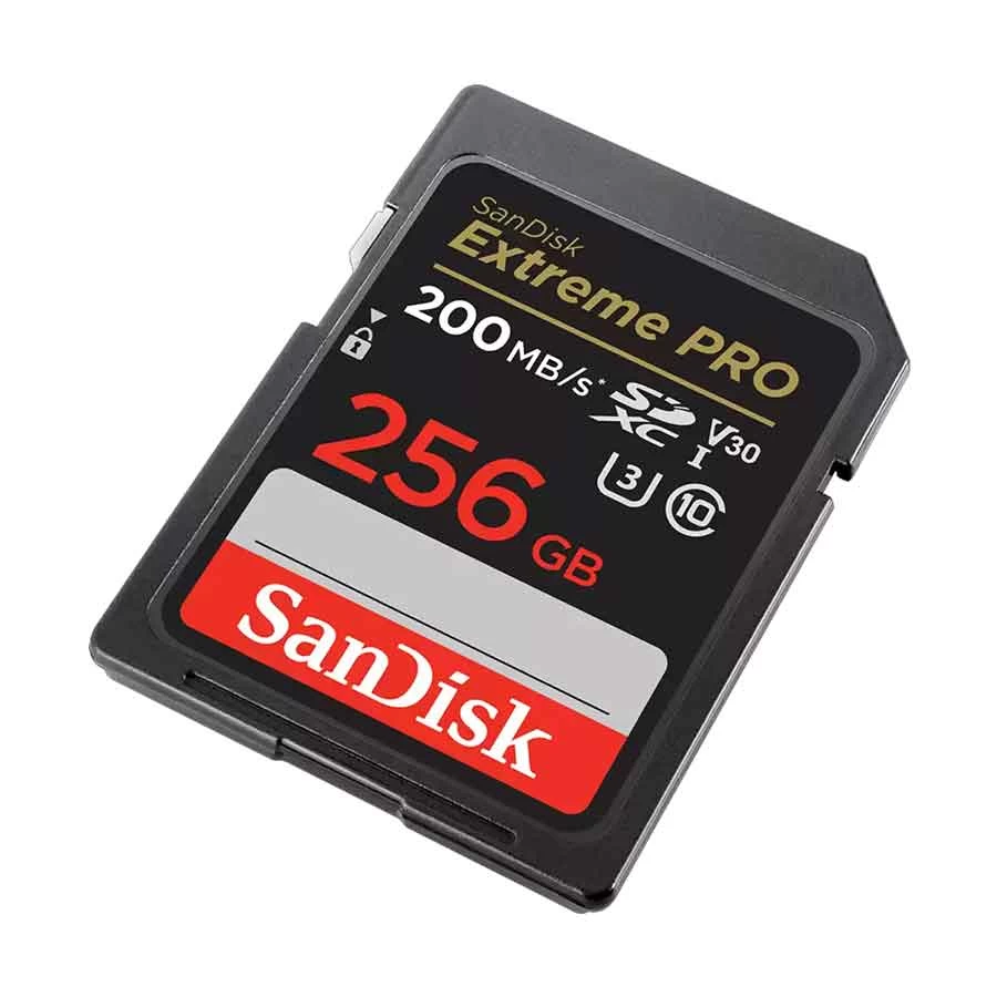 SanDisk Extreme Pro 256GB SDXC UHS-I U3 Class 10 V30 Memory Card