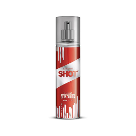 Layer'r Shot Red Stallion ফ্র্যাগ্রান্ট বডি স্প্রে 135ml