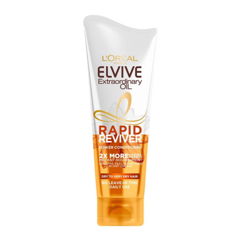 L'Oreal Elvive Extraordinary Oil Rapid Reviver পাওয়ার কন্ডিশনার, শুষ্ক চুলের জন্য 180ml