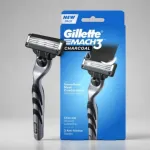 Gillette Mach3 Charcoal 3 ব্লেডের রেজার