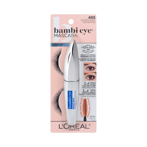 L'Oreal Bambi Eye ওয়াটারপ্রুফ মাসকারা - 405 Blackest Black