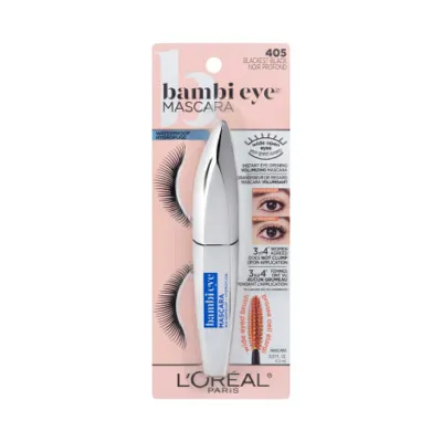 L'Oreal Bambi Eye ওয়াটারপ্রুফ মাসকারা - 405 Blackest Black