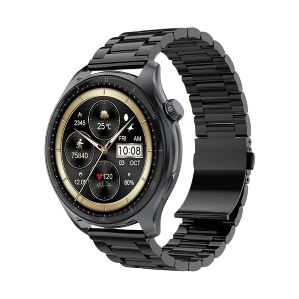 Fastrack Smart Elite কালো AMOLED ব্লুটুথ কলিং স্মার্টওয়াচ