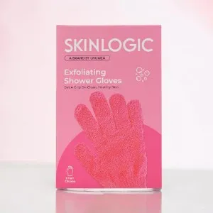 Skinlogic এক্সফোলিয়েটিং শাওয়ার গ্লাভস 1 জোড়া - গোলাপি