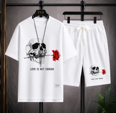 Men's Mesh T-Shirt and Short Pant Set, 160 GSM, 6 Colours