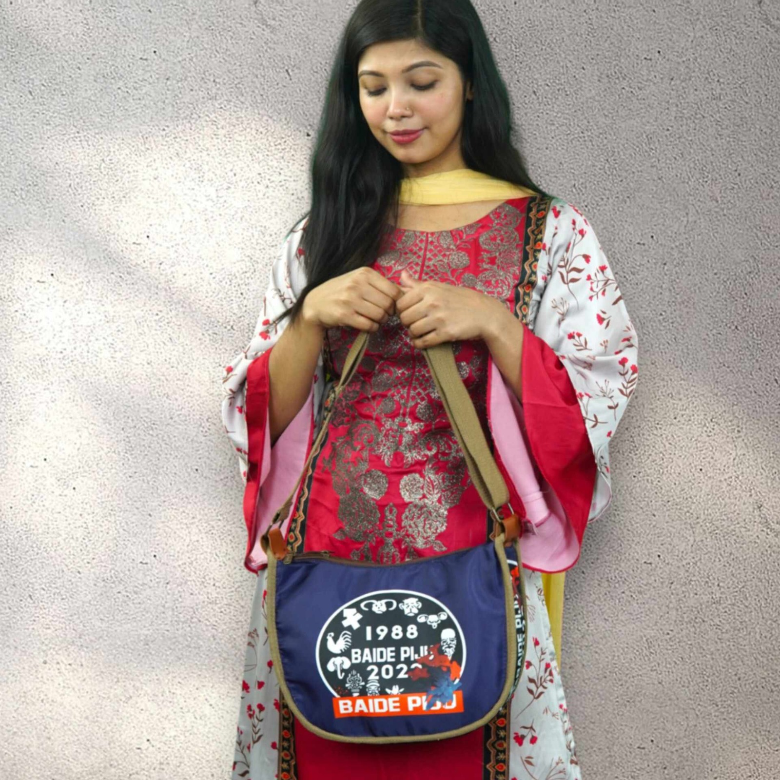 মেসেঞ্জার শোল্ডার ব্যাগ (নীল)