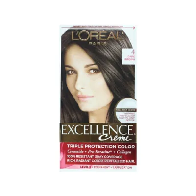L'Oreal Excellence হেয়ার কালার, শেড 4 Dark Brown