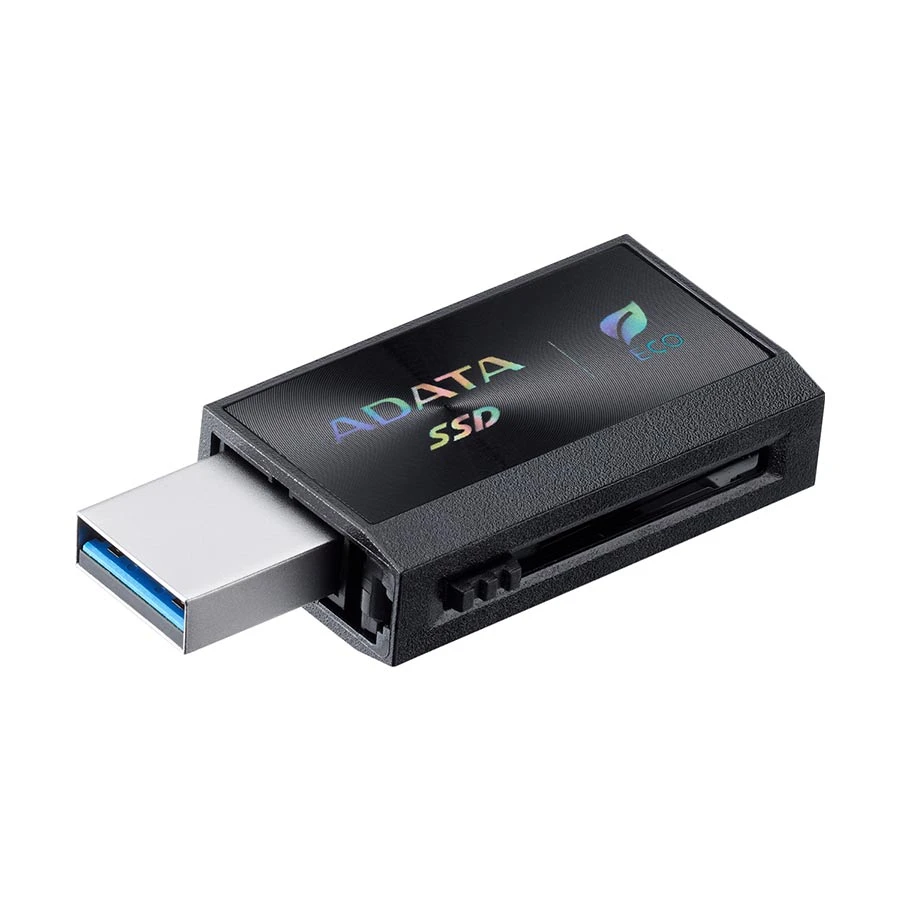 ADATA SC730 1TB USB Type-A & Type-C Portable Black External SSD