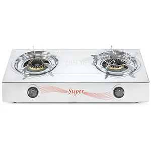 Vision VSN NG ডাবল স্টেইনলেস স্টিল গ্যাস স্টোভ Super