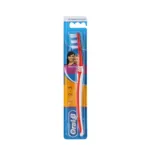Oral-B 1 2 3 Classic 40 মিডিয়াম টুথব্রাশ - মেরুন