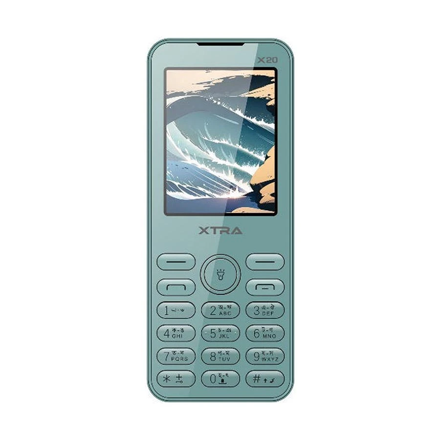 Xtra X20 Greyish Teal Feature Phone (Dual Sim)