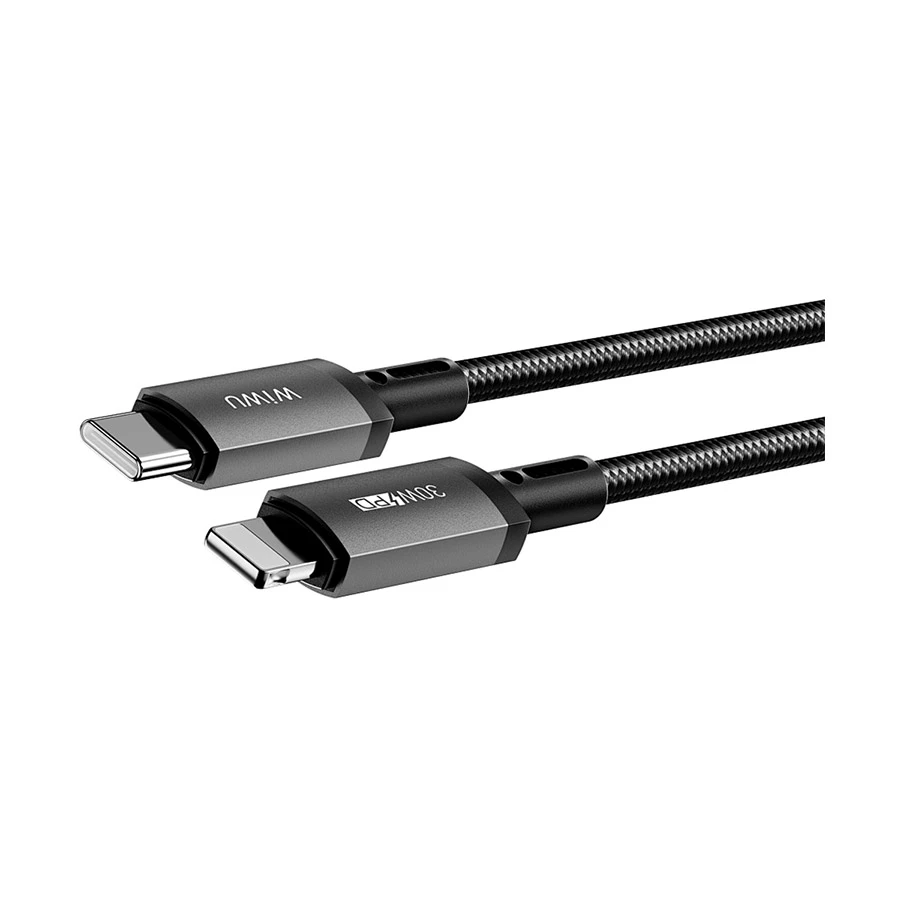 WiWU Titanlink Wi-C056 30W USB-C to Lightning Cable 1 Meter Gray