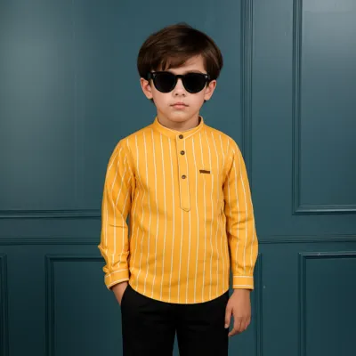 বাচ্চা ছেলেদের স্ট্রাইপ কটন কাতুয়া