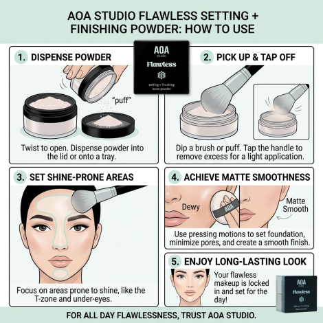 AOA Flawless Setting + Finishing Powder - Medium (China)