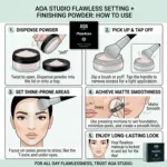 AOA Flawless সেটিং + ফিনিশিং পাউডার - Medium