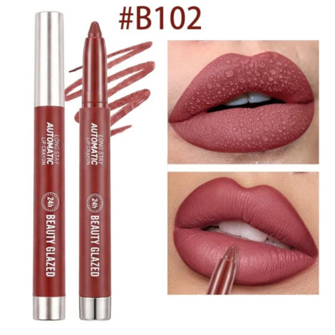 Beauty Glazed Long Stay Automatic Lip Crayon - B102 Dark Brown (China)