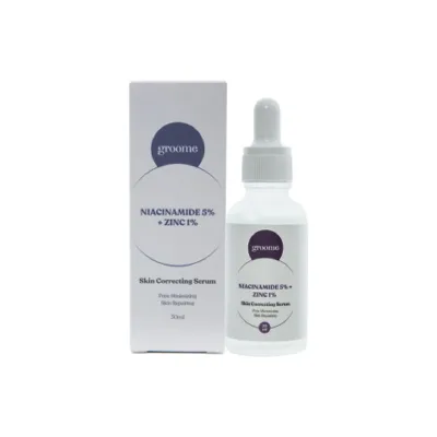 GROOME Niacinamide 5% + Zinc 1% স্কিন করেক্টিং সিরাম 30ml