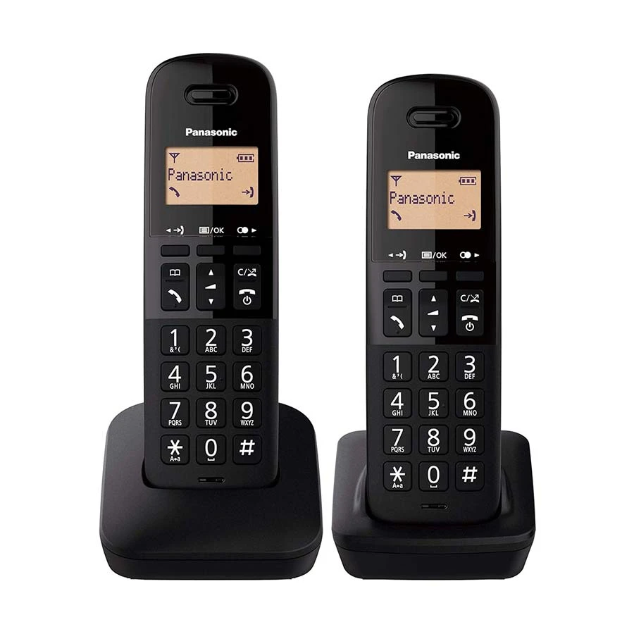 Panasonic KX-TGB612 Cordless Black Phone Set (2 Handsets)