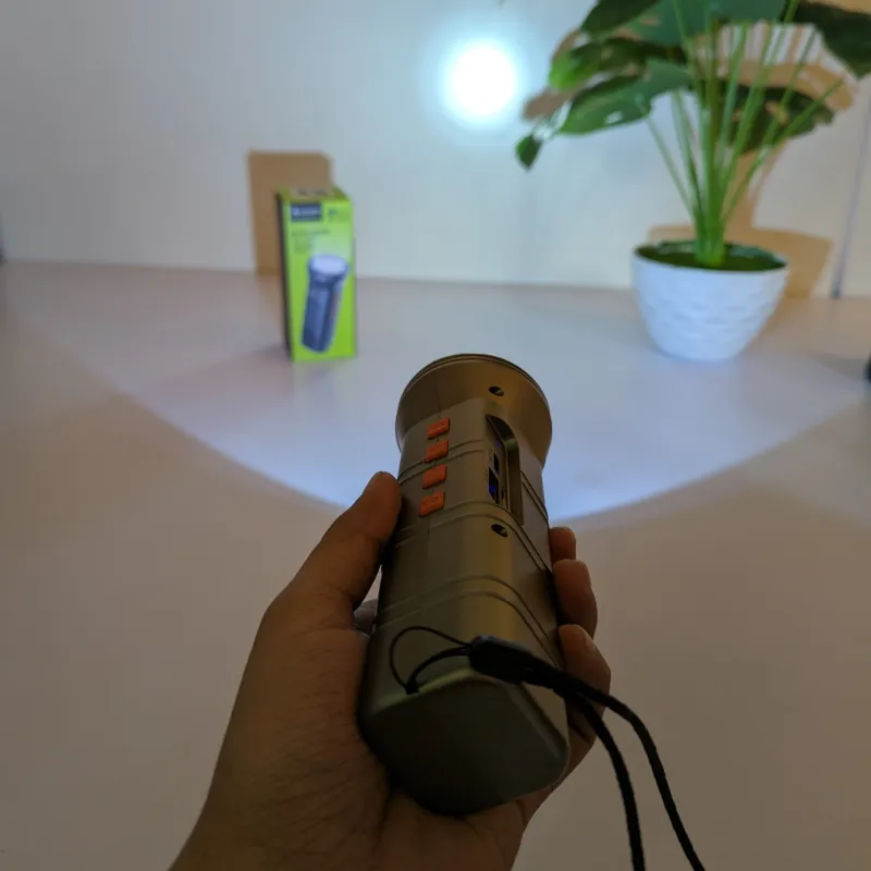 Ai-151s ওয়্যারলেস আউটডোর স্পিকার, ফ্ল্যাশলাইট সহ