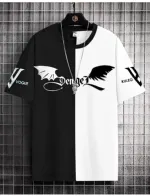 Men's Drop Shoulder T-Shirt in Cotton Mix Mesh, 190+ GSM